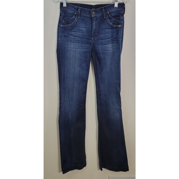 Citizens of Humanity Womens Size 28 Hutton Mid-Rise Wide Leg Dark Wash Jean - Picture 1 of 9